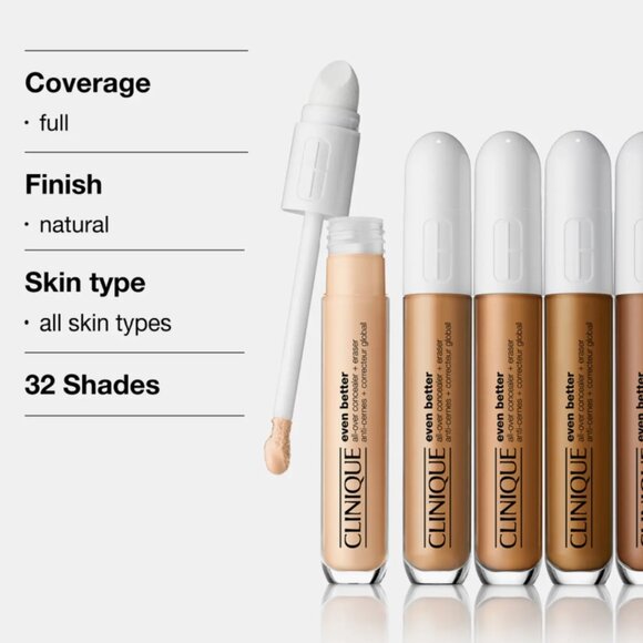 CLINIQUE EVEN BETTER ALL OVER CONCEALER + ERASER* ~ CN 116 SPICE 6ML NIB - Picture 10 of 15